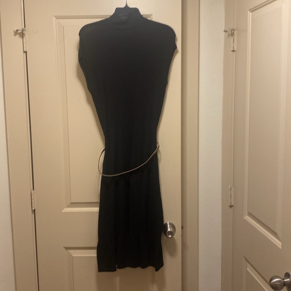 Very thin sweater like cute little black dress.  Belt is worn! - Picture 4 of 6